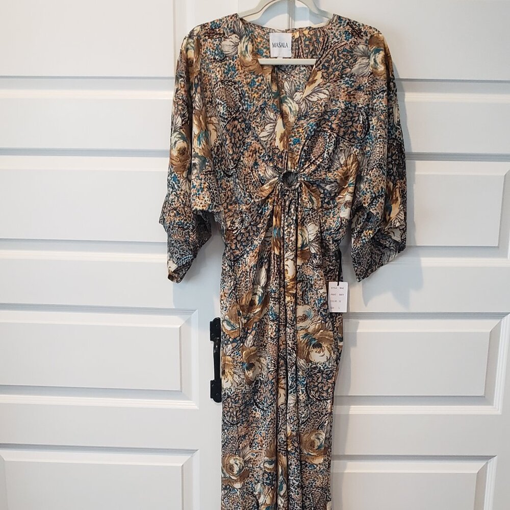 NWT: Masala Print Maxi Dress Sizes Medium and Large